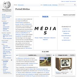 Portail:Médias