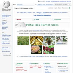 Portail:Plantes utiles