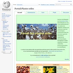 Portail:Plantes utiles