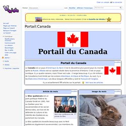 Portail:Canada