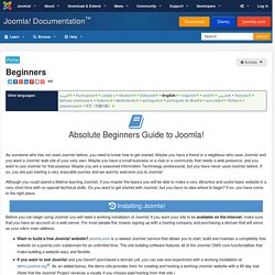 Joomla Beginners Guide