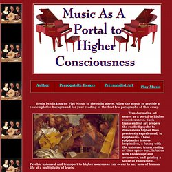 Music As a Portal to Higher Consciousness