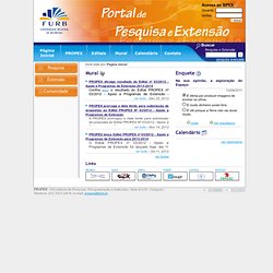Portal Pesquisa e Extensão da FURB