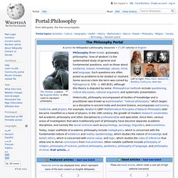 Portal:Philosophy