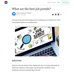 What are the best job portals? - Online Free JobPortal - Medium