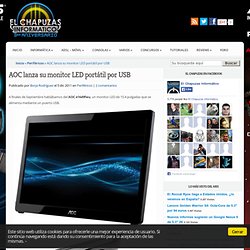AOC lanza su monitor LED portátil por USB