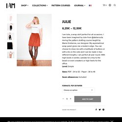 I AM Julie - Patron Couture - Jupe Portefeuille Asymétrique - I AM Patterns
