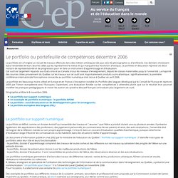 Le portfolio ou portefeuille de compétences - Ressources en ligne - Revue internationale d'éducation de Sèvres, n° 43