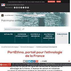 PortEthno, portail pour l'ethnologie de la France