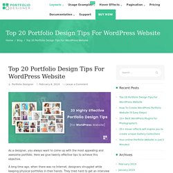 Create Appealing Portfolio in WordPress