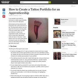 How to Create a Tattoo Portfolio for an Apprenticeship