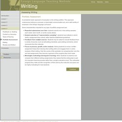 Foreign Language Teaching Methods: Writing