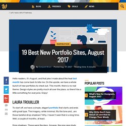 19 Best New Portfolio Sites, August 2017
