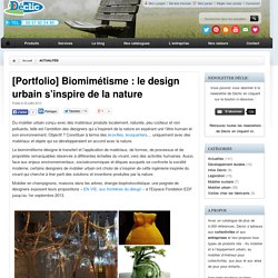 [Portfolio] Biomimétisme : le design urbain s’inspire de la nature