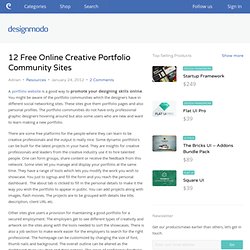 12 Free Online Creative Portfolio Community Sites