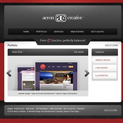 Website Portfolio - Aeron Creative, A San Diego Web Design & Development Company