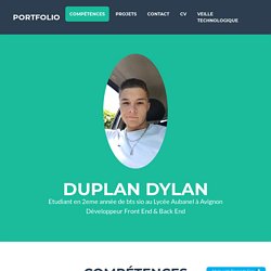 DUPLAN Dylan - Portfolio