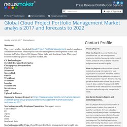 Global Cloud Project Portfolio Management Market analysis 2017 and forecasts to 2022