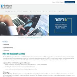 Portfolio Management Services in India