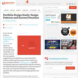 Portfolio Design Study: Design Patterns and Current Practices - Smashing Magazine