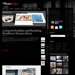 14 Superb Portfolio and Photoblog Wordpress Themes (Free)