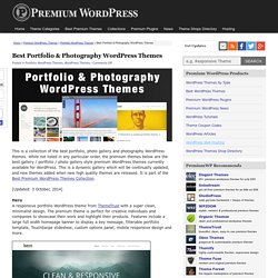 Best Portfolio / Photo Gallery WordPress Themes