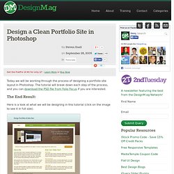Design a Clean Portfolio Site in Photoshop