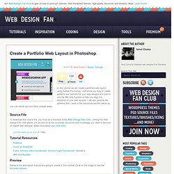 Create a Portfolio Web Layout in Photoshop