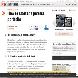 How to craft the perfect portfolio