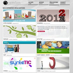 Portfolio des réalisations web et vidéo de l'agence - Ramdam