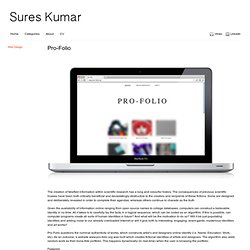 Portfolio of Sures Kumar » Pro-Folio