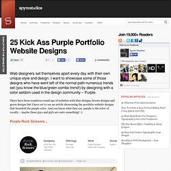 25 Kick Ass Purple Portfolio Website Designs
