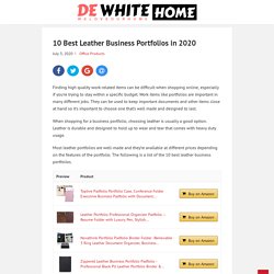 10 Best Leather Business Portfolios in 2020 - DeWhiteHome Reviews