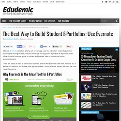 The Best Way to Build Student E-Portfolios: Use Evernote