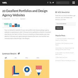 20 Excellent Portfolios and Design Agency Websites