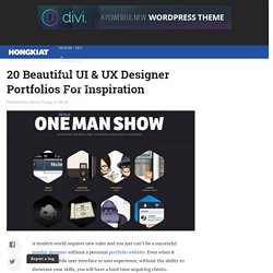 20 Beautiful UI & UX Designer Portfolios For Inspiration