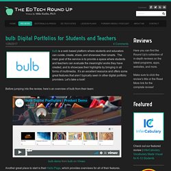 bulb: Digital Portfolios for Students and Teachers