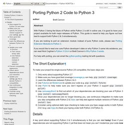 Porting Python 2 Code to Python 3 — Python 3.7.4 documentation