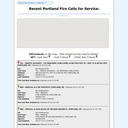 Portland Fire Bureau: Incidents