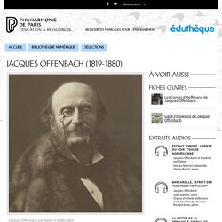 Portrait de Jacques Offenbach