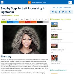 Step by Step Portrait Processing in Lightroom