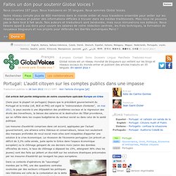 Portugal: L’audit citoyen sur les comptes publics dans une impasse