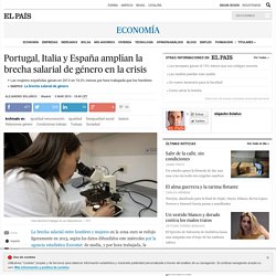 Portugal, Italia y España amplían la brecha salarial de género en la crisis