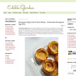 Portuguese Egg Custard Tarts Recipe