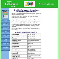 Brazilian Portuguese Expressions: Portuguese Idioms and Idiomatic Expressions