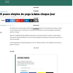 8 poses simples de yoga à faire chaque jour