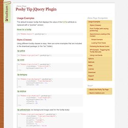 Poshy Tip jQuery Plugin Demo Page