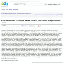 Posicionamiento en Google, Redes Sociales, Desarrollo de Aplicaciones... en Bogotá No.105025
