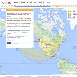 SunCalc - sun position, sunlight phases, sunrise, sunset, dusk and dawn times calculator
