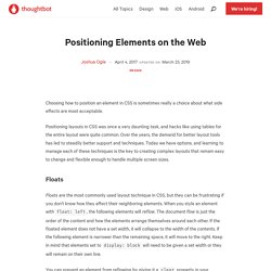 Positioning Elements on the Web